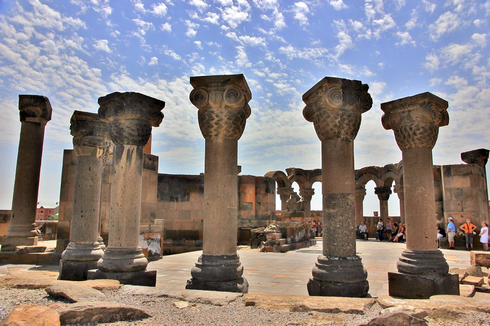Treasures of Echmiadzin Museum, Zvartnots Temple | Bustourma